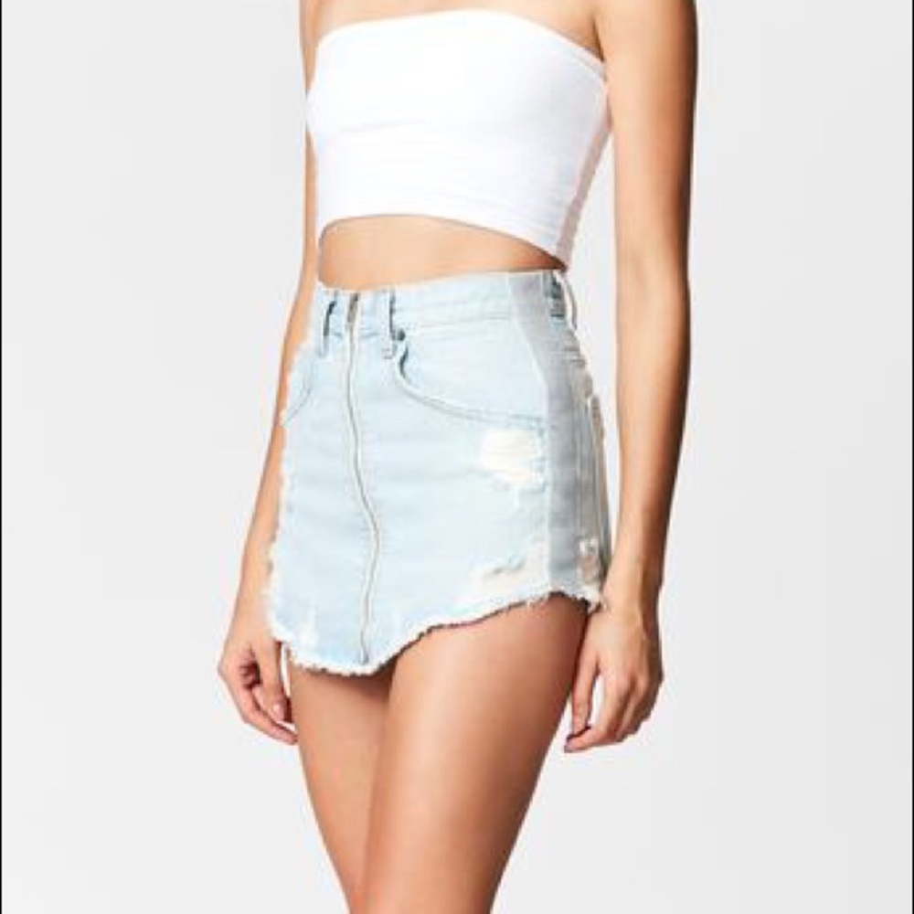 Carmar denim skirt
